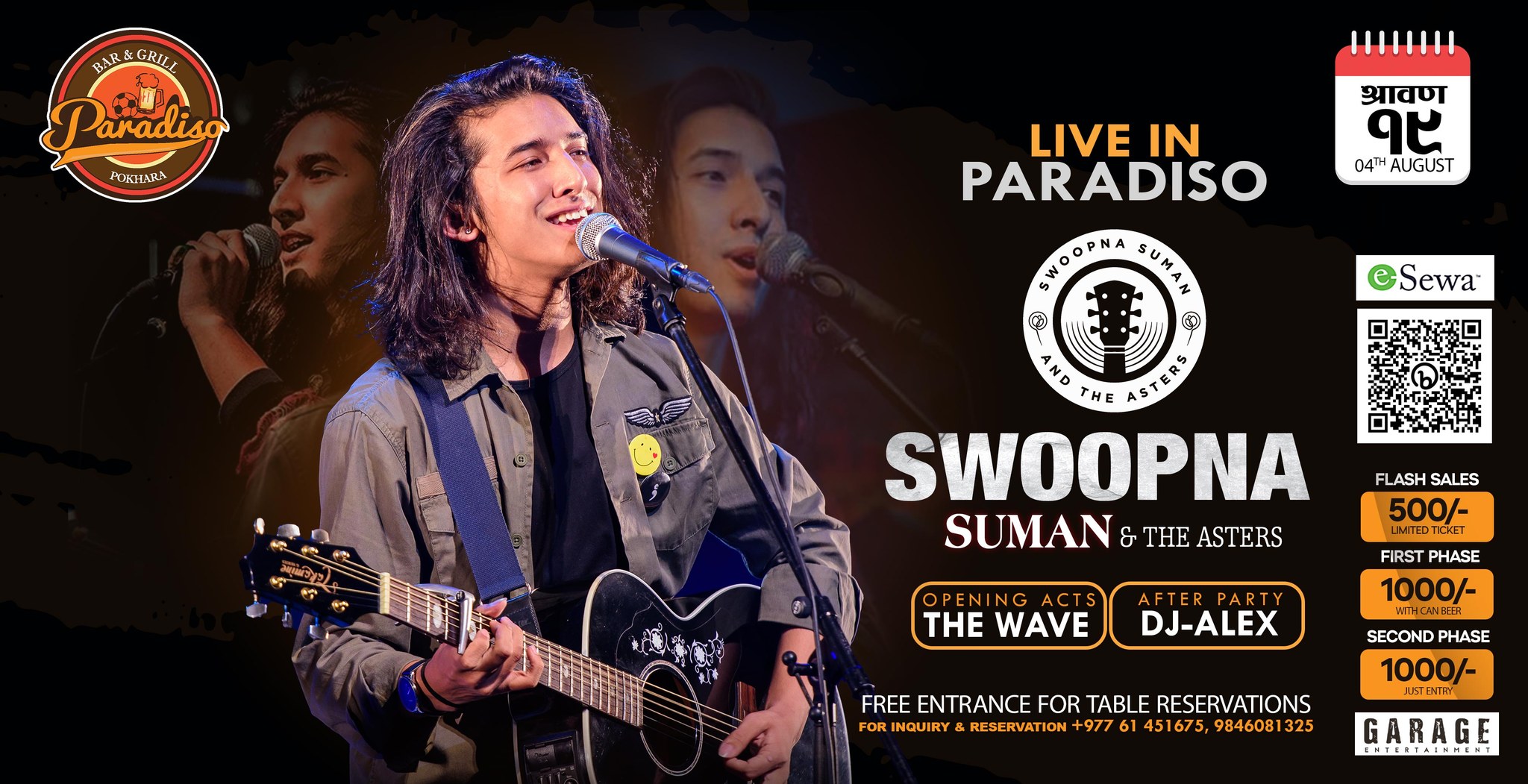 Swoopna Suman The Asters Live At Paradiso Pokhara On Aug Friday