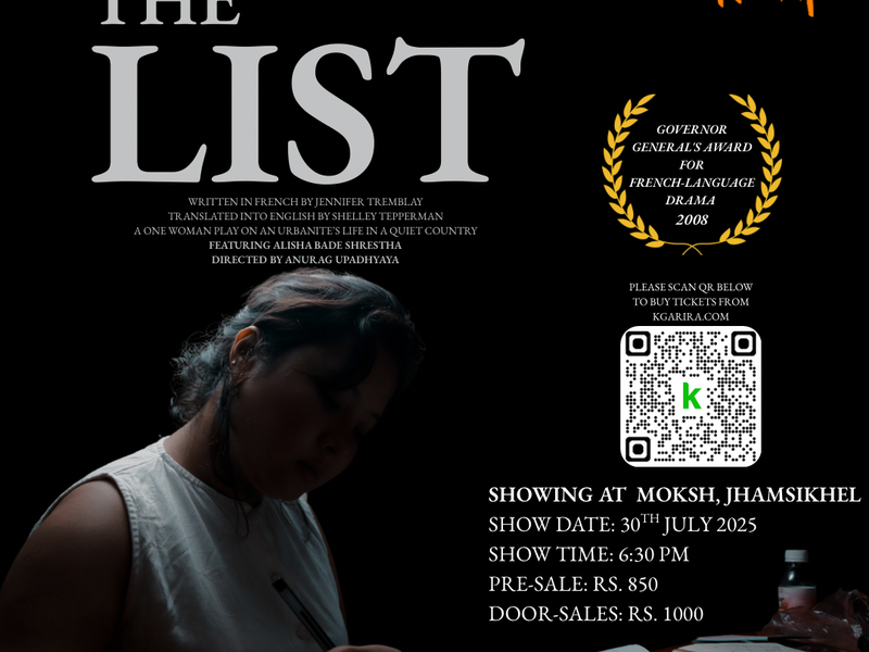 The List - A One-Woman Act