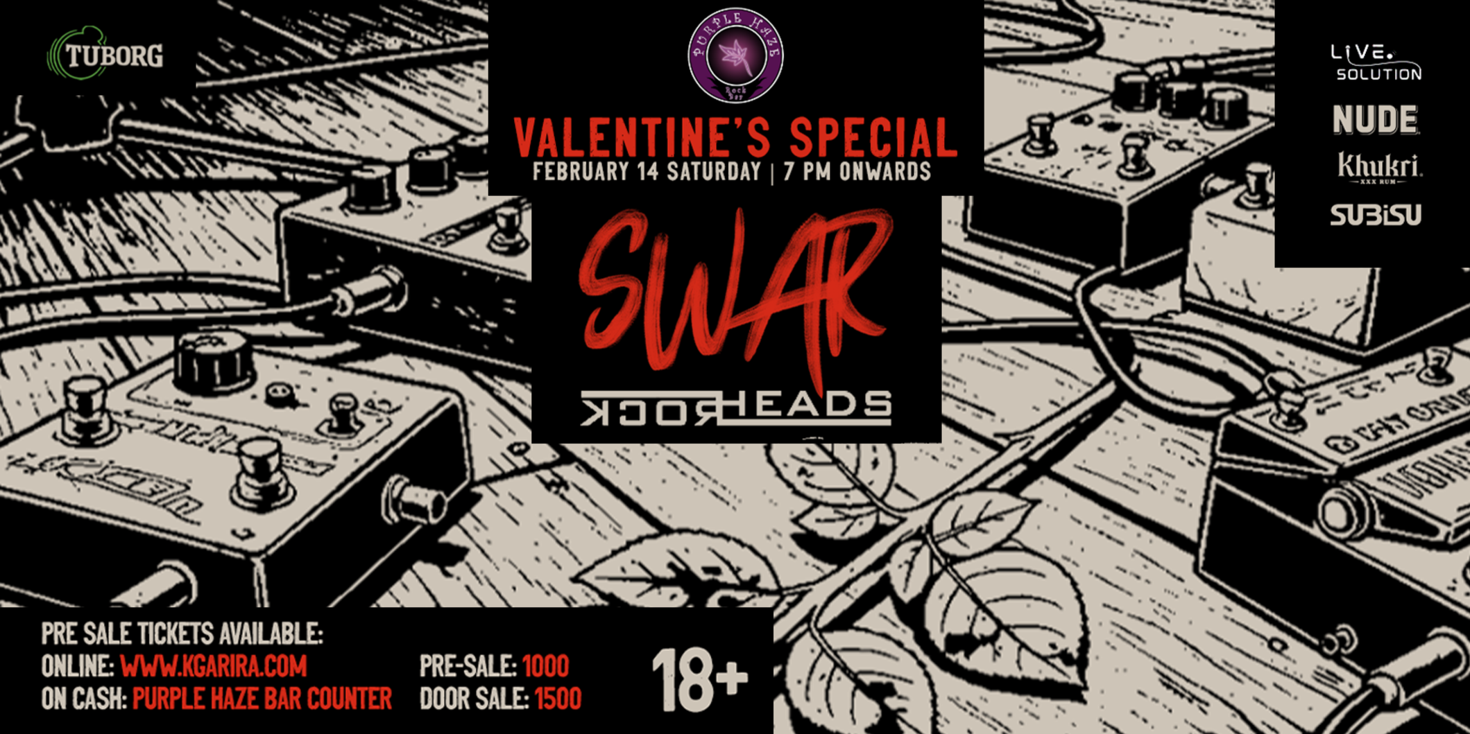Valentine's Special at Purple Haze Ft. Swar | Rockheads